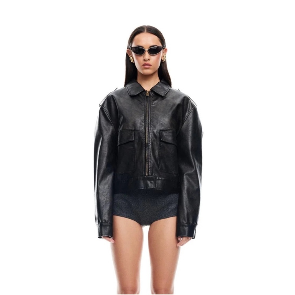 Lioness Black Bomber Jacket